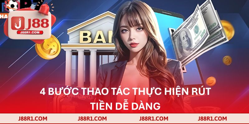 4 bước thao tác thực hiện rút tiền dễ dàng