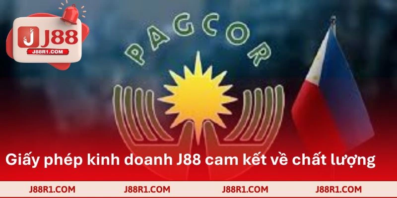 Giấy phép kinh doanh J88 cam kết về chất lượng 